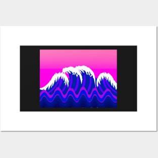 Ocean waves wave Posters and Art